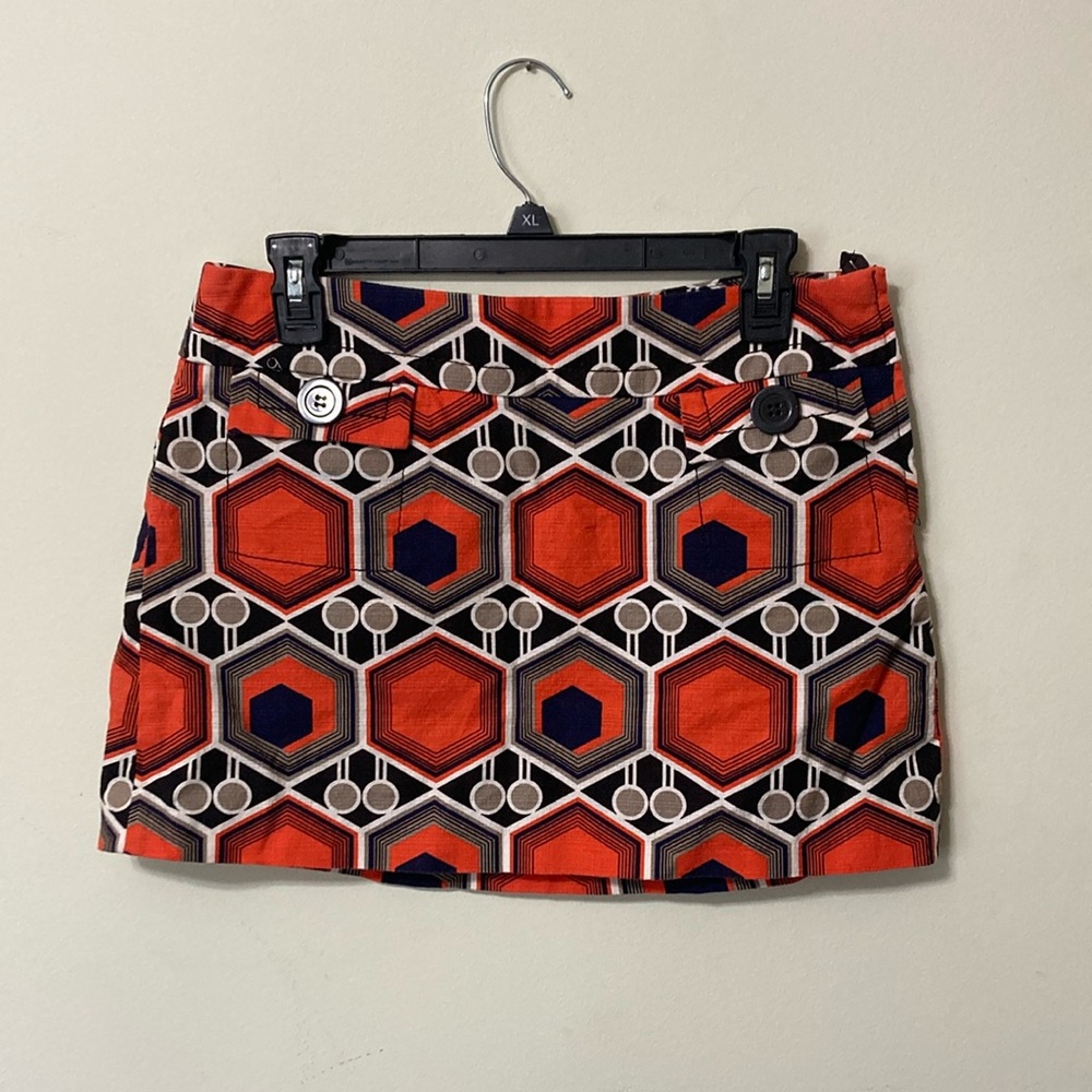 Geometric Patterned Mini Skirt 8